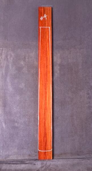 Red Rosewood (Narra) Guitar Fingerboard