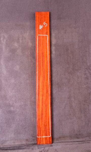 Red Rosewood (Narra) Guitar Fingerboard