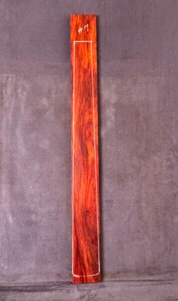 Red Rosewood (Narra) Guitar Fingerboard