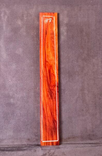 Red Rosewood (Narra) Guitar Fingerboard