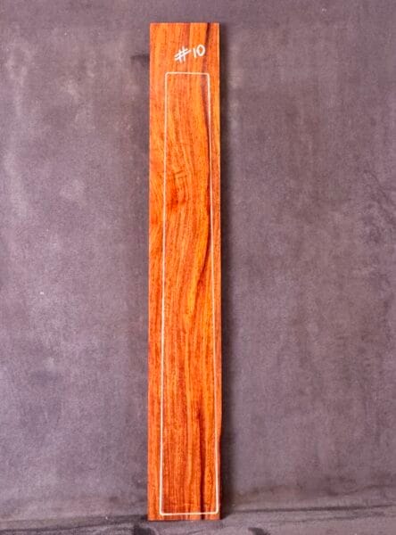 Red Rosewood (Narra) Guitar Fingerboard