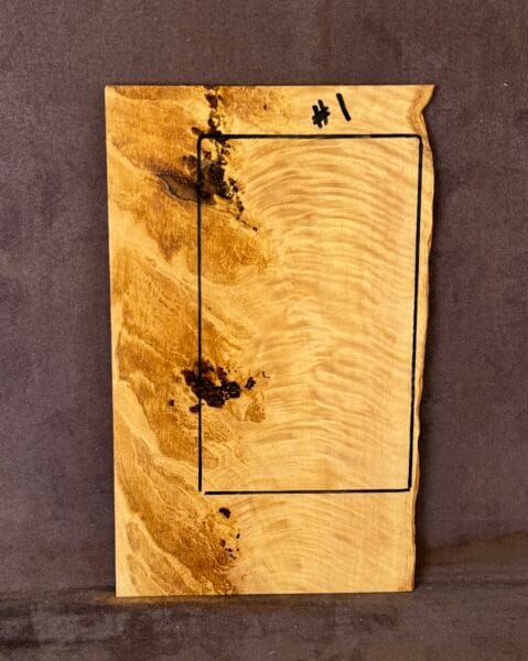 Silver Quandong Guitar Headstock Veneer material
