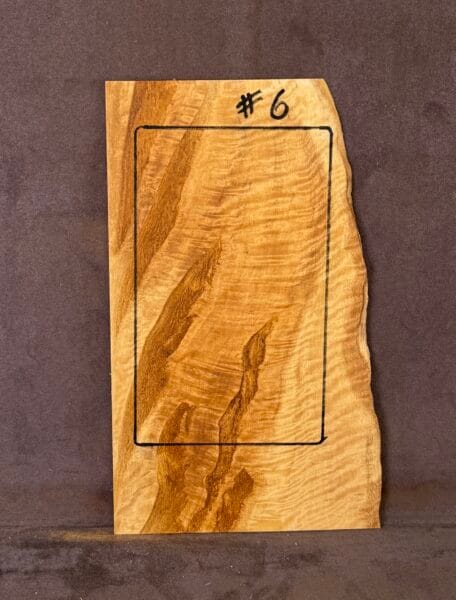 Silver Quandong Guitar Headstock Veneer material