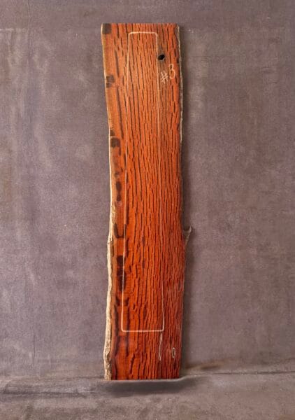 Flame Sheoak Guitar Fretboard