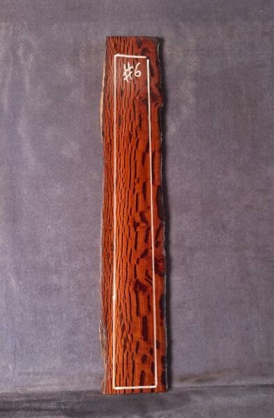 Flame Sheoak Guitar Fretboard