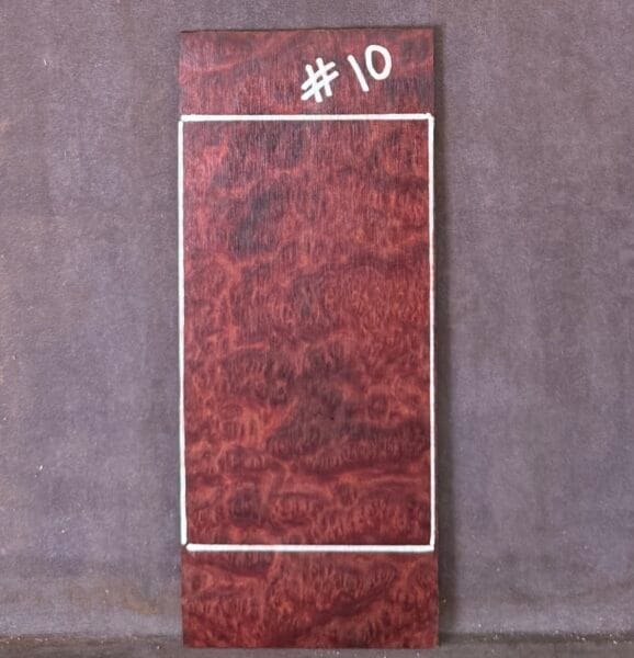 Guitar Headstock Veneer in Red Mallee Burl