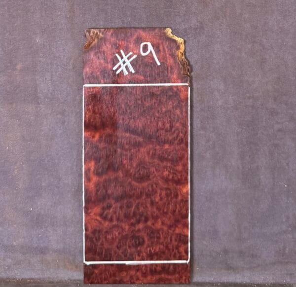Guitar Headstock Veneer in Red Mallee Burl
