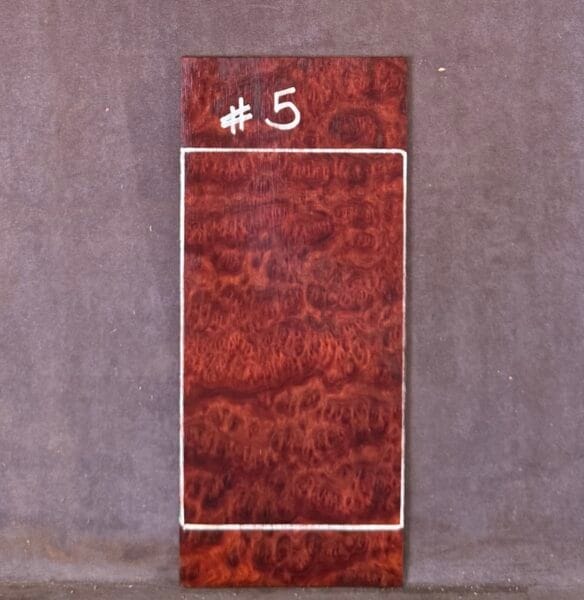 Guitar Headstock Veneer in Red Mallee Burl