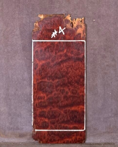 Guitar Headstock Veneer in Red Mallee Burl