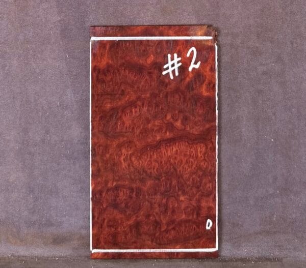 Guitar Headstock Veneer in Red Mallee Burl
