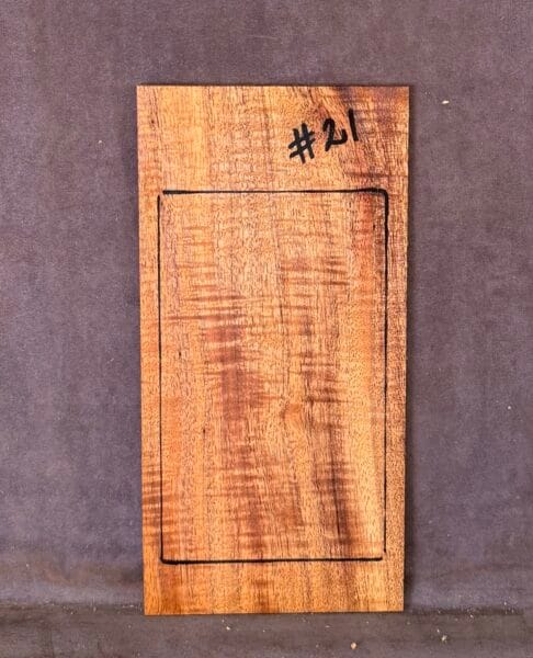 Acoustic or Electric Blackwood Headstock Veneer