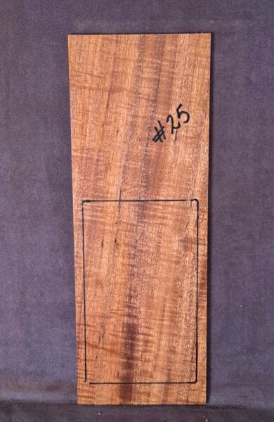 Acoustic or Electric Blackwood Headstock Veneer
