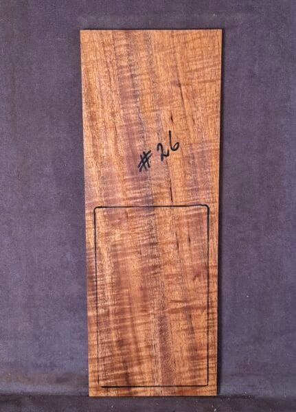 Acoustic or Electric Blackwood Headstock Veneer