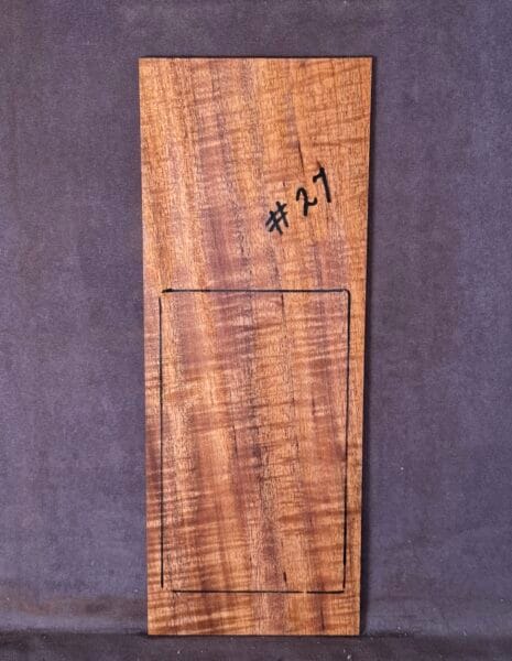 Acoustic or Electric Blackwood Headstock Veneer