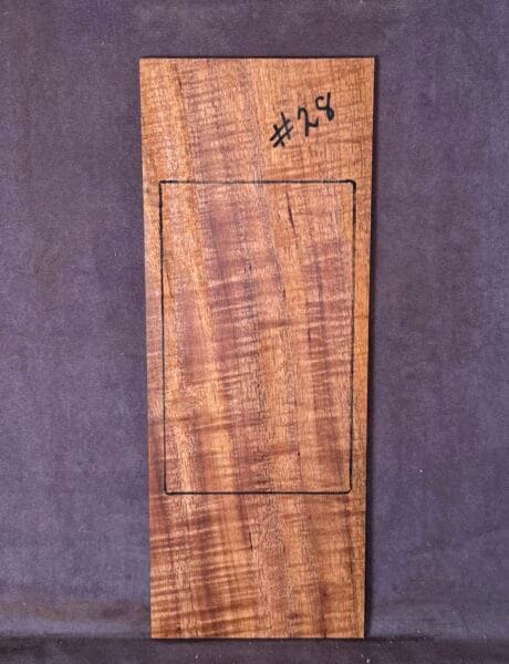 Acoustic or Electric Blackwood Headstock Veneer