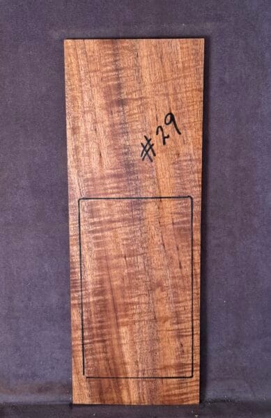 Acoustic or Electric Blackwood Headstock Veneer