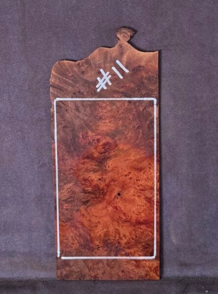 Acoustic and Electric Guitar Headstock Veneer