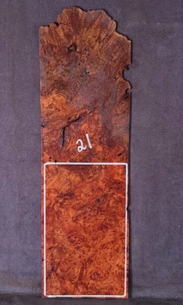 Acoustic and Electric Guitar Headstock Veneer