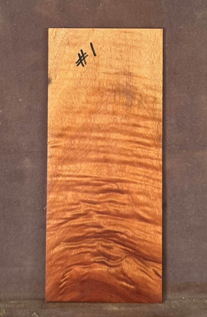 Acoustic or Electric Guitar Queensland Maple Headstock Veneer