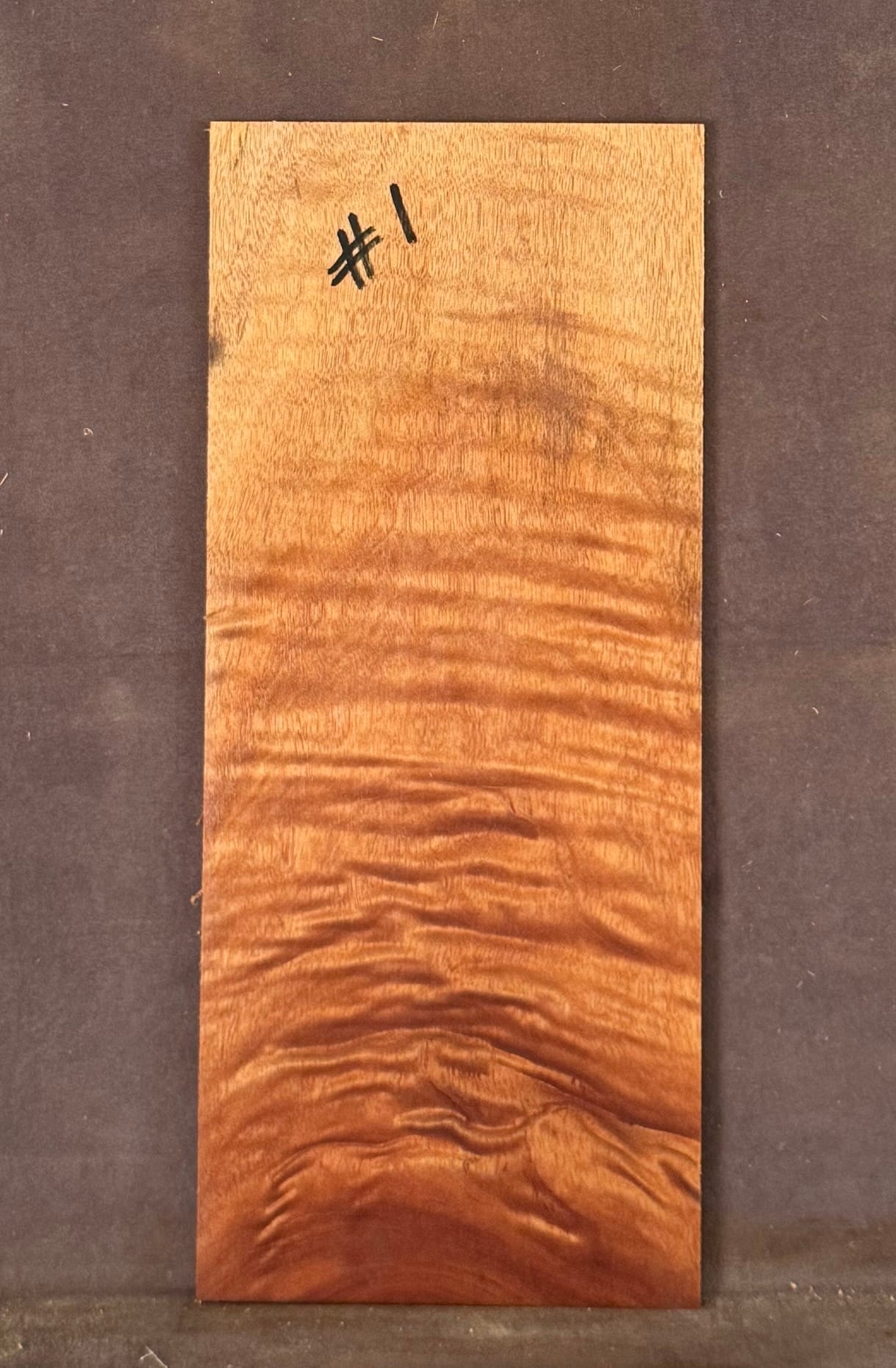 Acoustic or Electric Guitar Queensland Maple Headstock Veneer