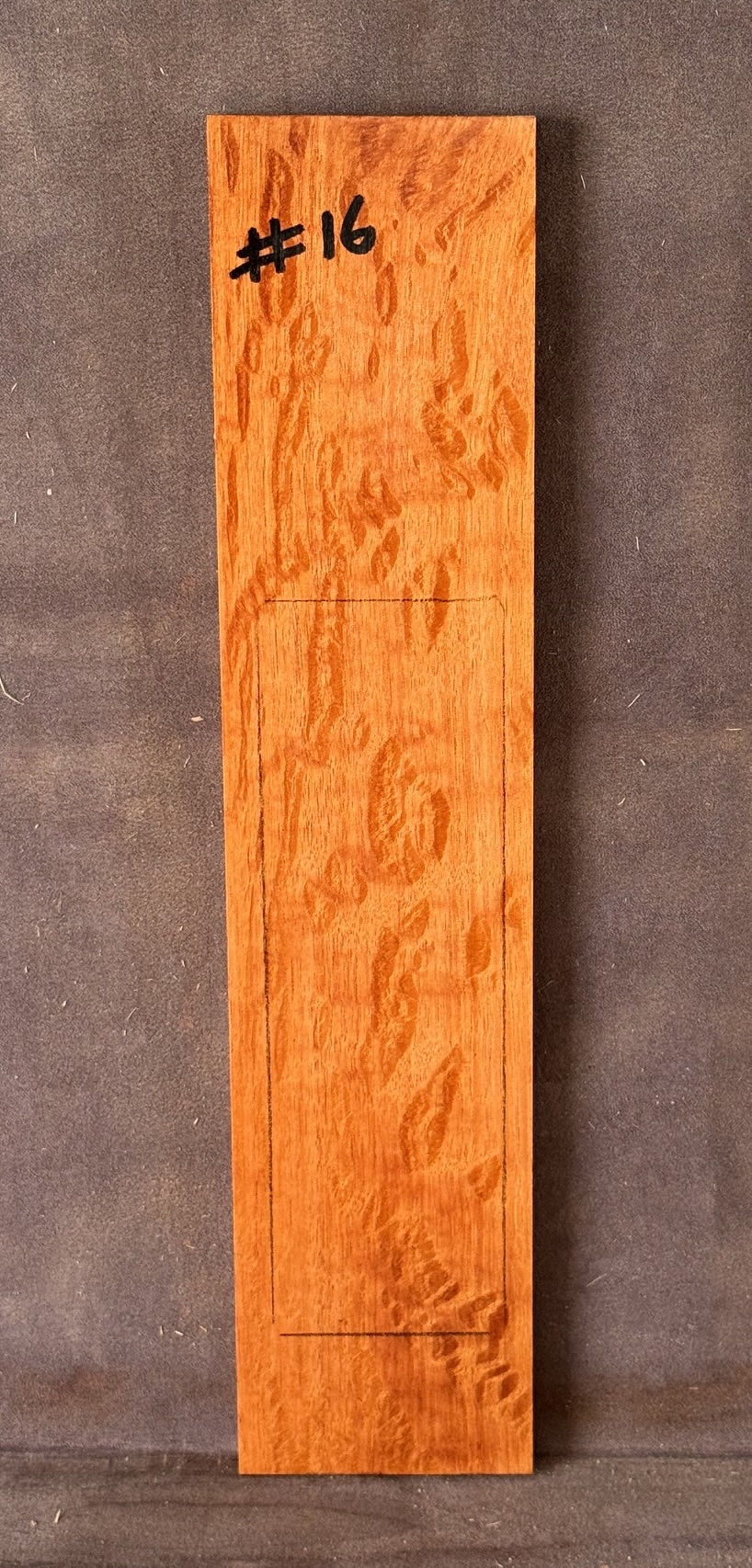 Quarter sawn, Rose Sheoak Bridge for Luthiery