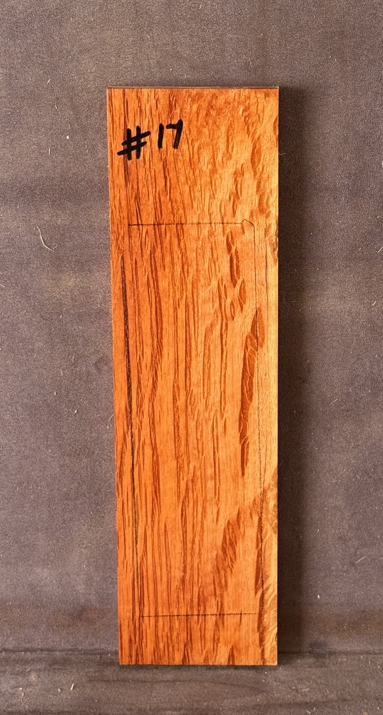 Quarter sawn, Rose Sheoak Bridge for Luthiery