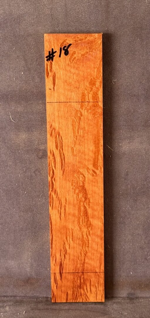 Quarter sawn, Rose Sheoak Bridge for Luthiery