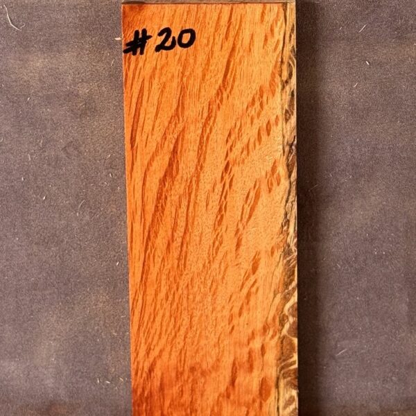 Quarter sawn, Rose Sheoak Bridge for Luthiery