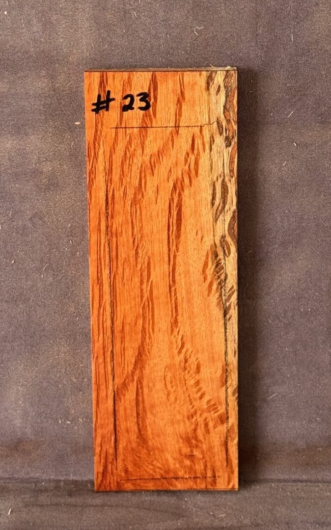 Quarter sawn, Rose Sheoak Bridge for Luthiery