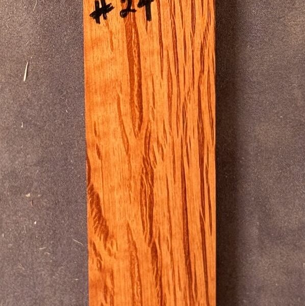 Quarter sawn, Rose Sheoak Bridge for Luthiery