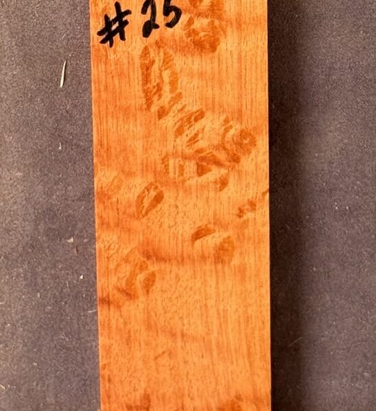 Quarter sawn, Rose Sheoak Bridge for Luthiery