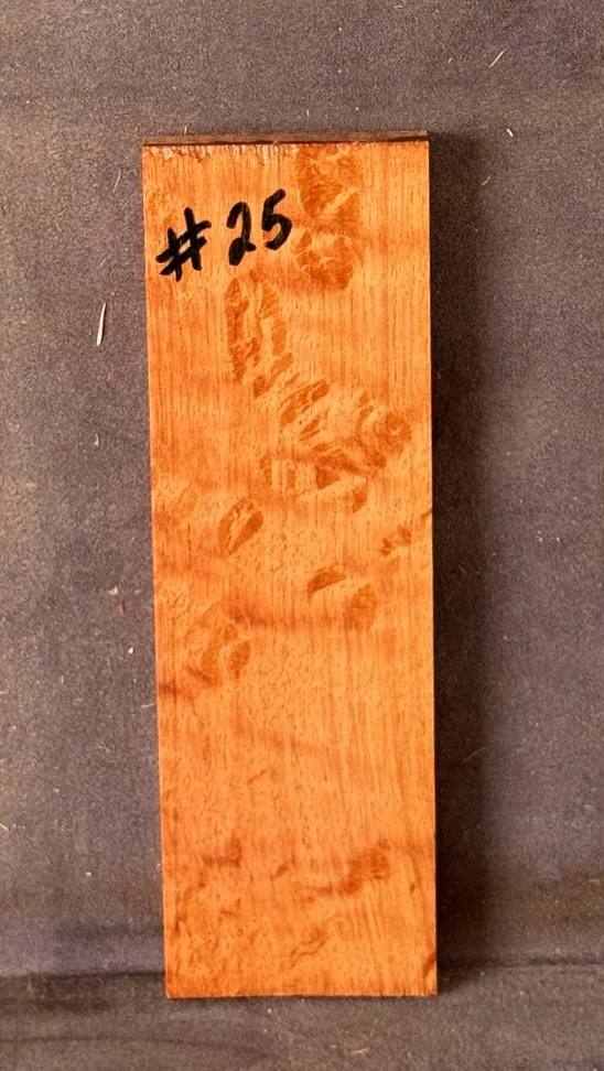 Quarter sawn, Rose Sheoak Bridge for Luthiery