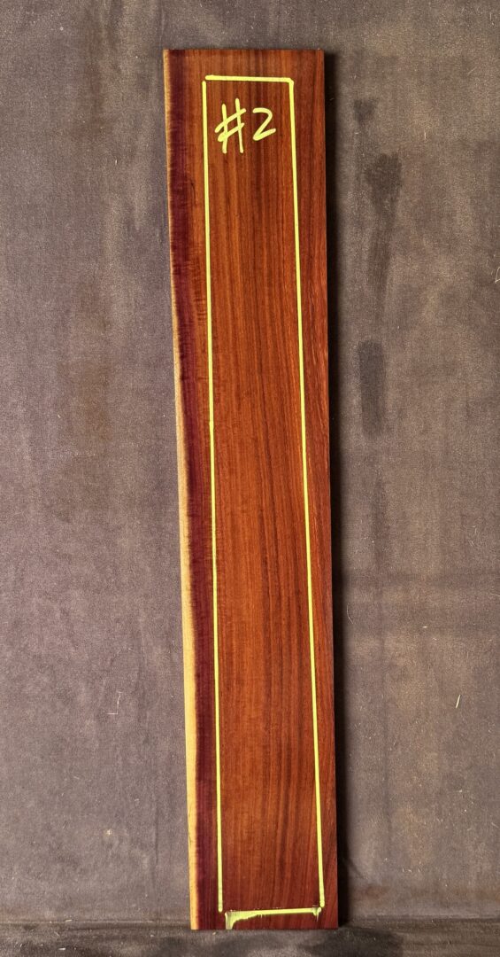 Purple Gidgee Guitar Fretboard