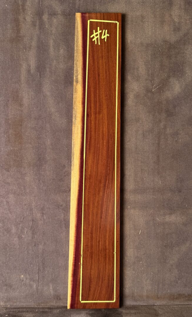 Purple Gidgee Guitar Fretboard