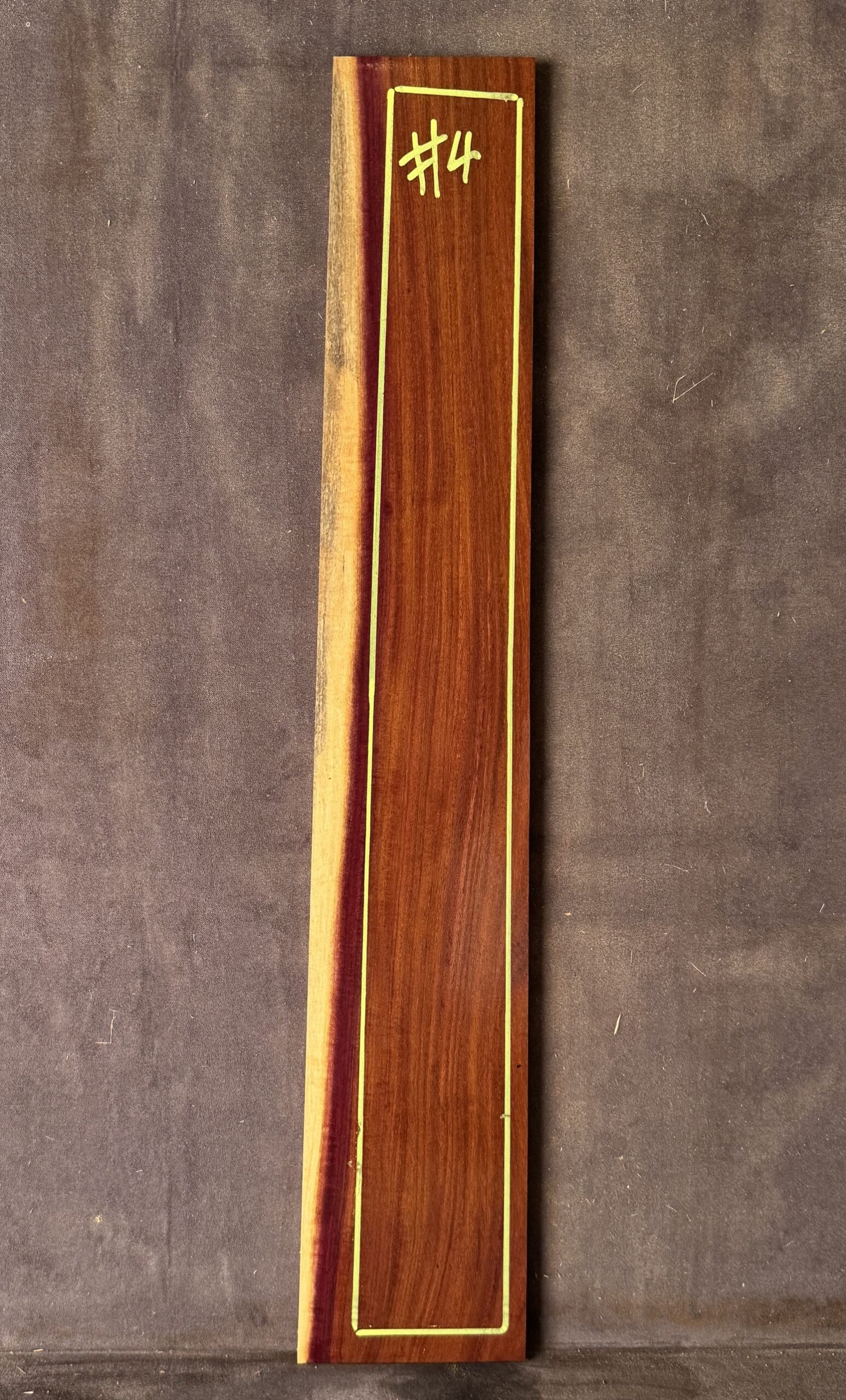 Purple Gidgee Guitar Fretboard