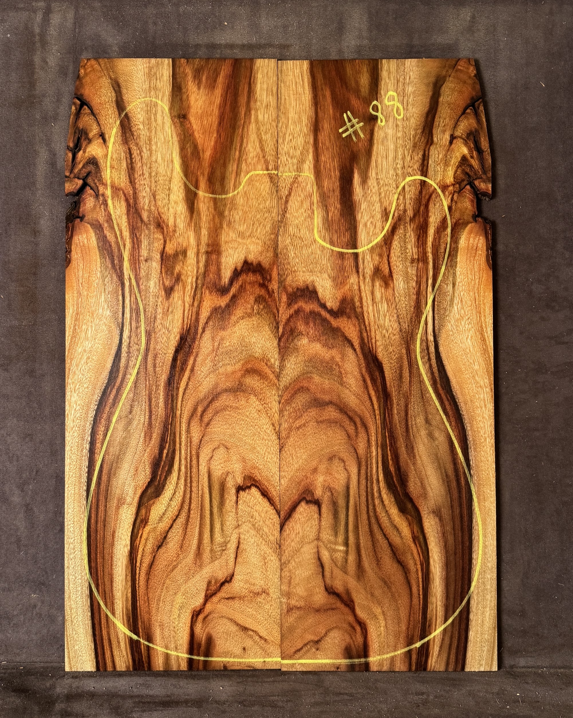 Electric guitar Camphor Laurel TOP