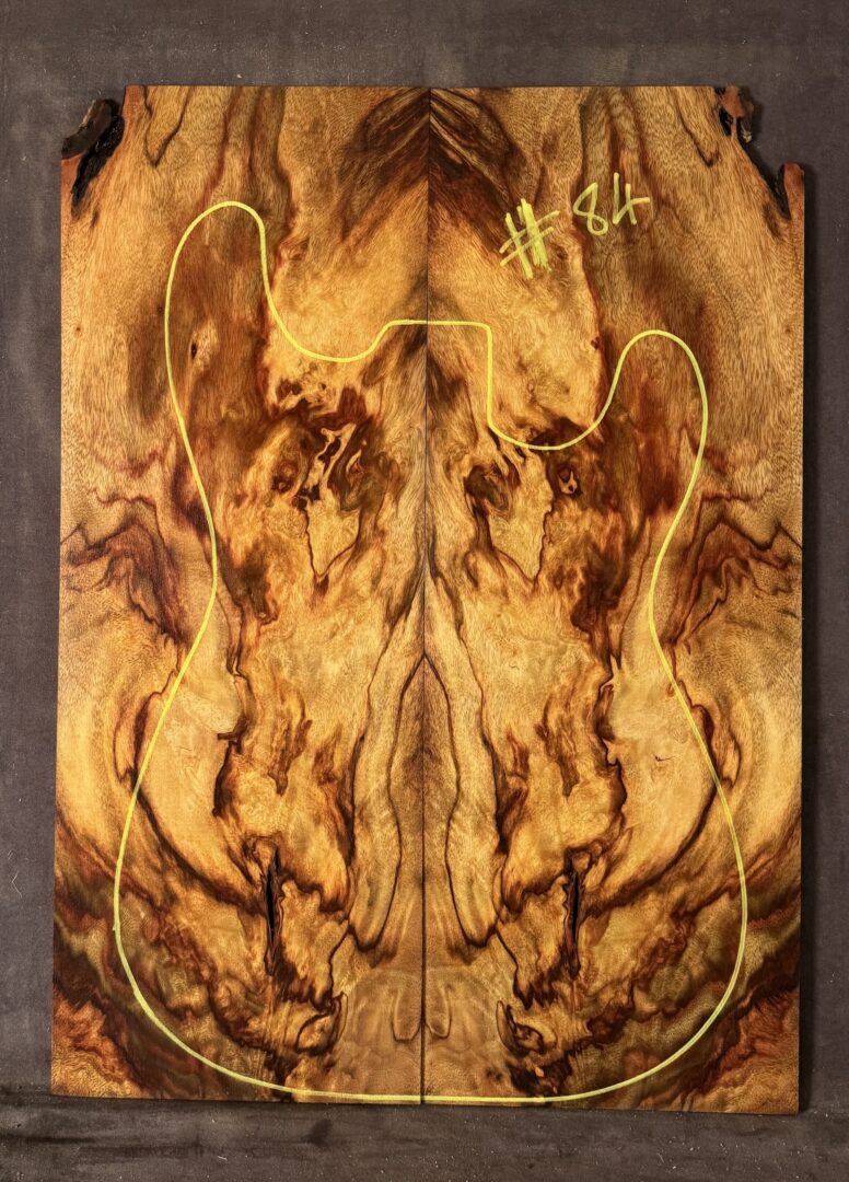 Electric guitar Camphor Laurel TOP