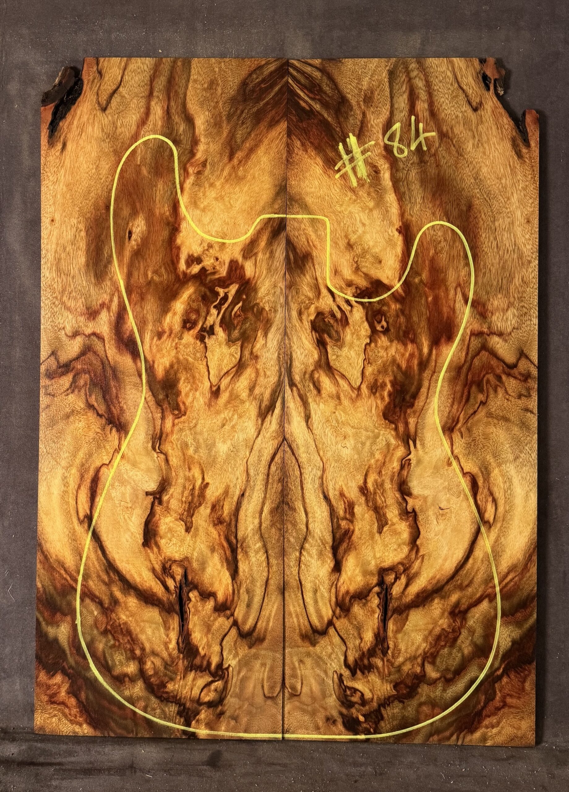 Electric guitar Camphor Laurel TOP