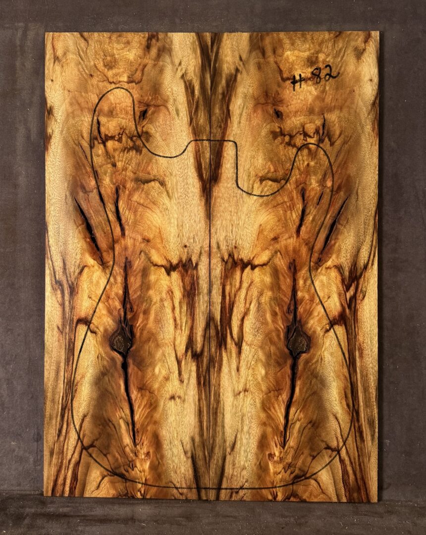 Electric guitar Camphor Laurel TOP