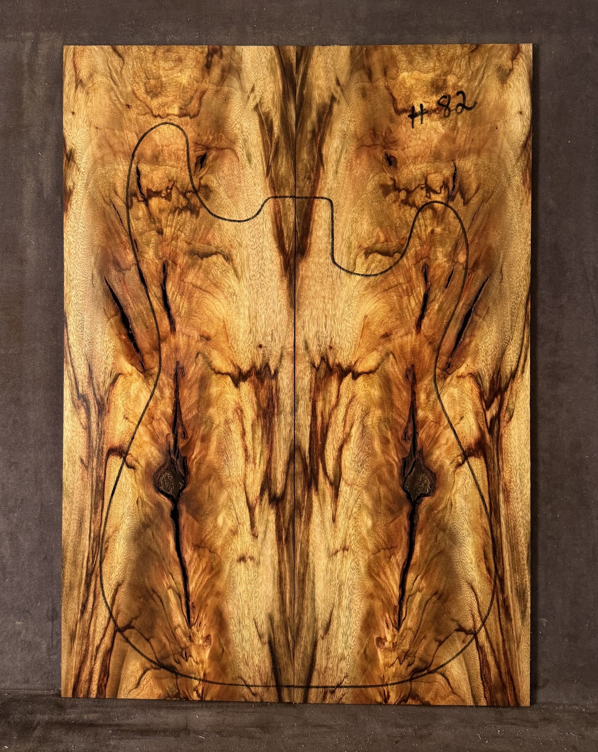 Electric guitar Camphor Laurel TOP