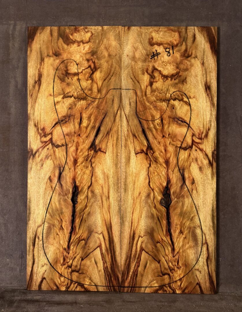 Electric guitar Camphor Laurel TOP