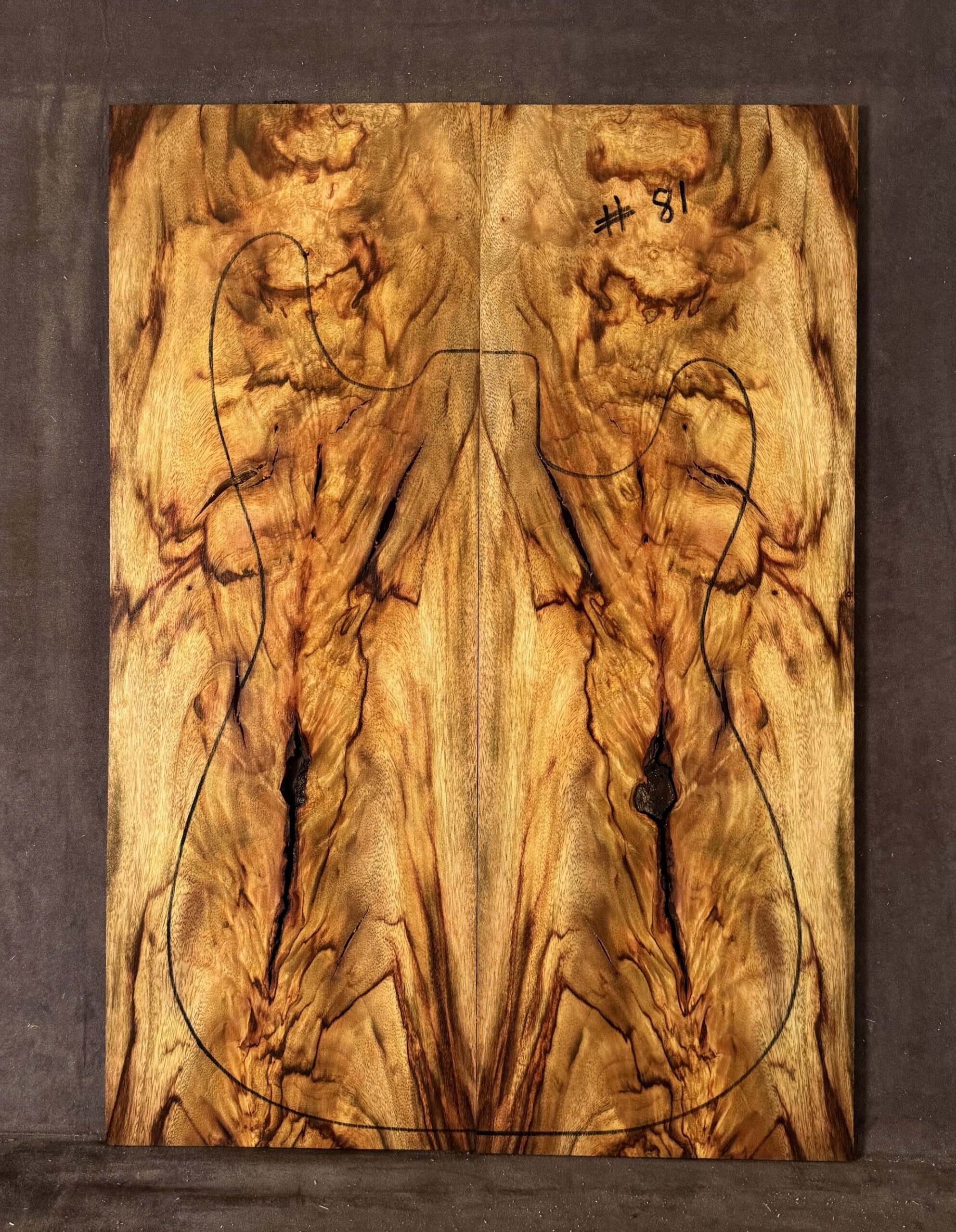 Electric guitar Camphor Laurel TOP