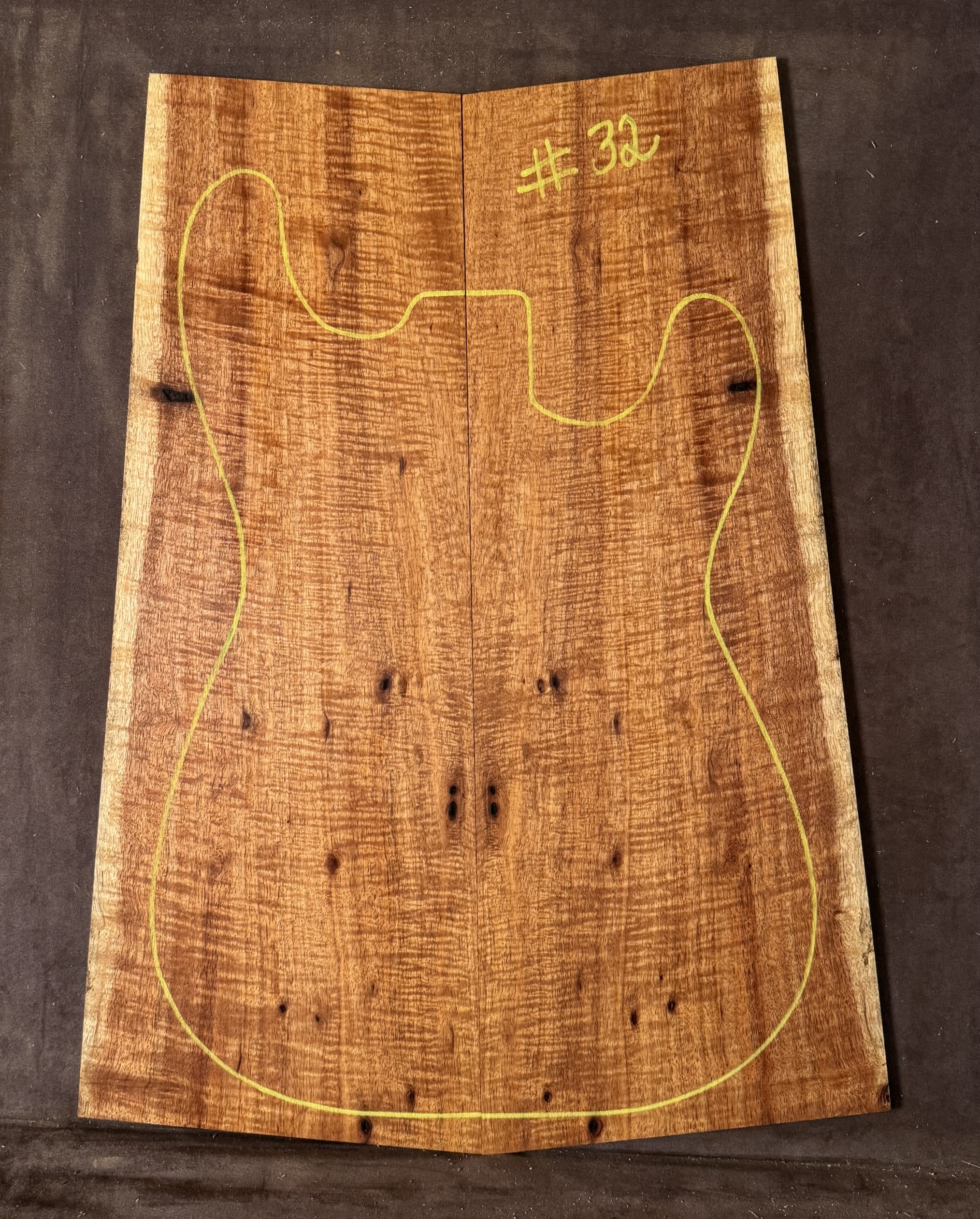 Electric Guitar Blackwood TOP