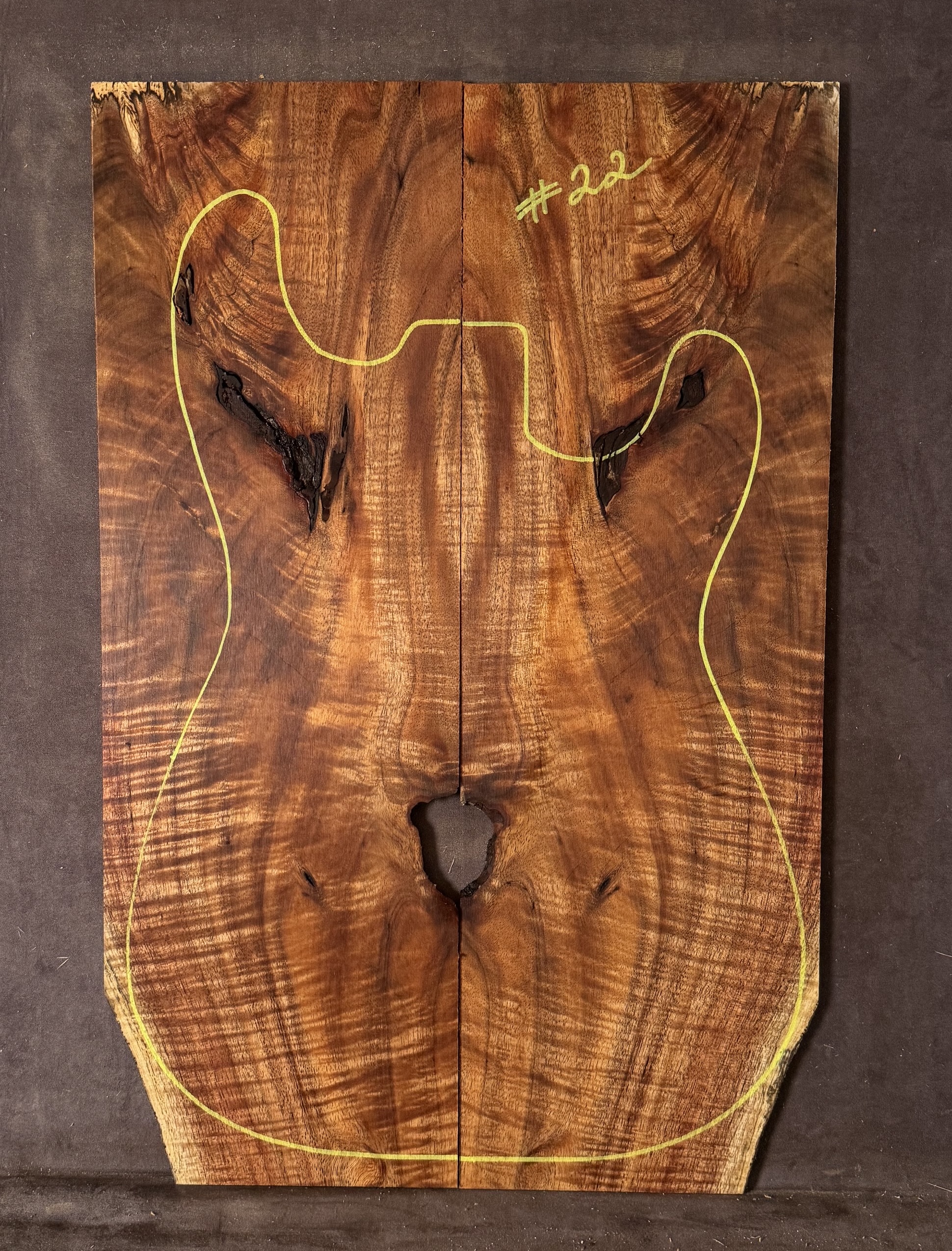 Electric Guitar Blackwood TOP