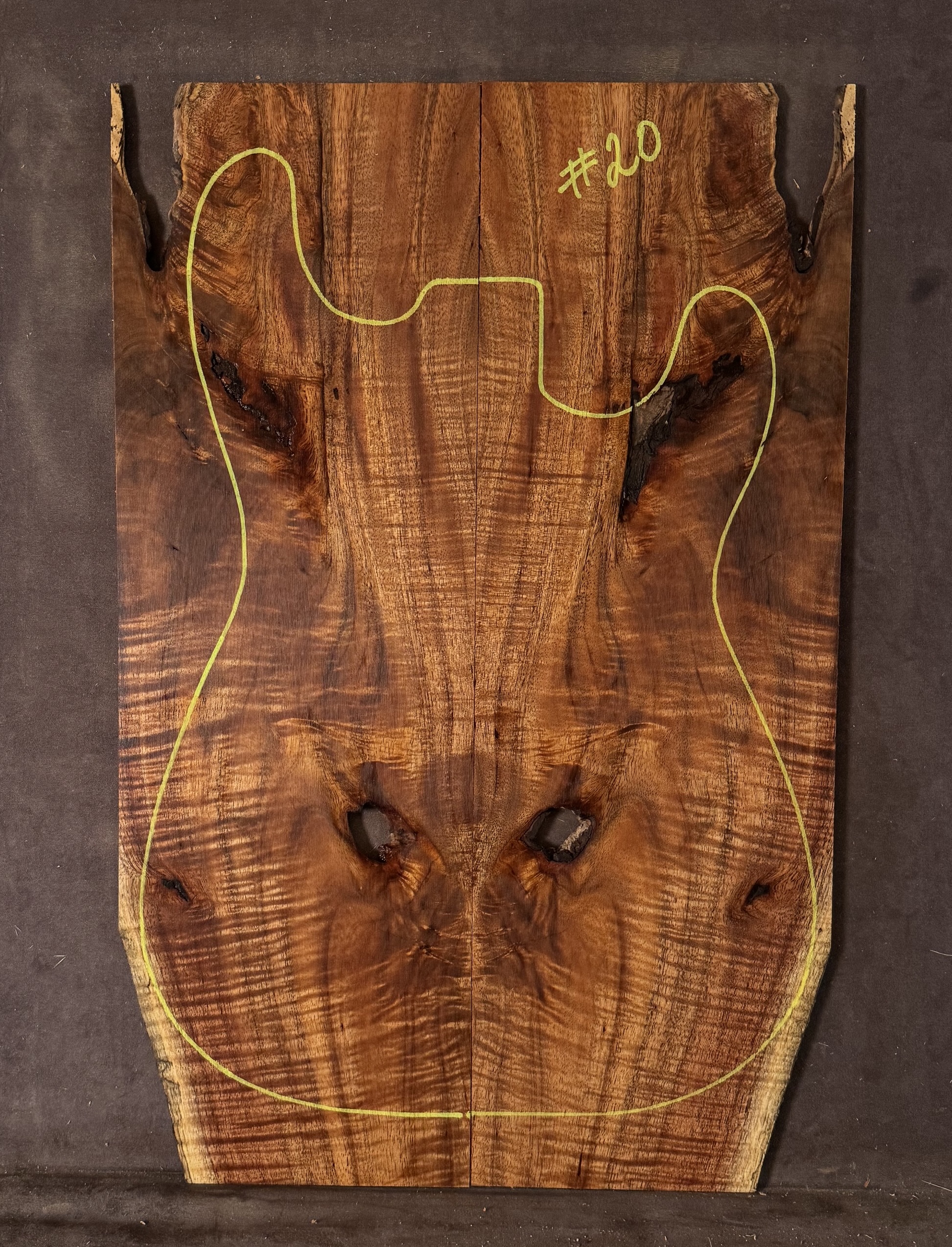 Electric Guitar Blackwood TOP