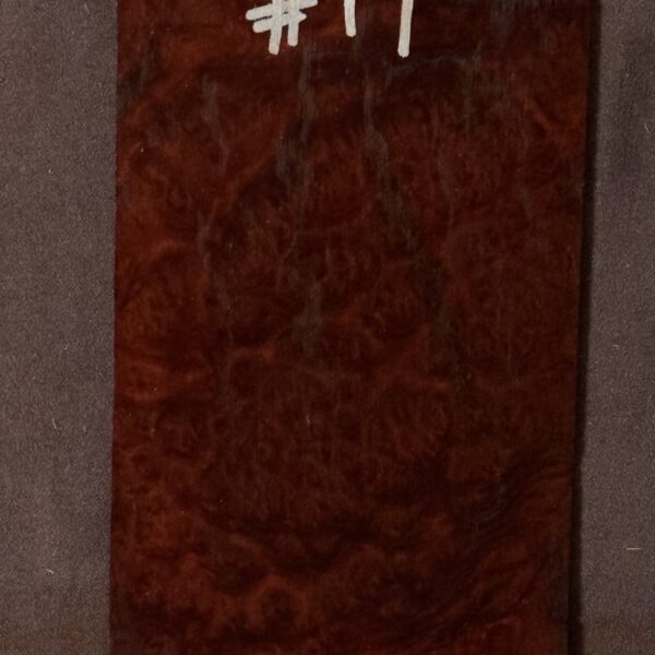 Acoustic or Electric Guitar Red Mallee Burl Headstock Veneer