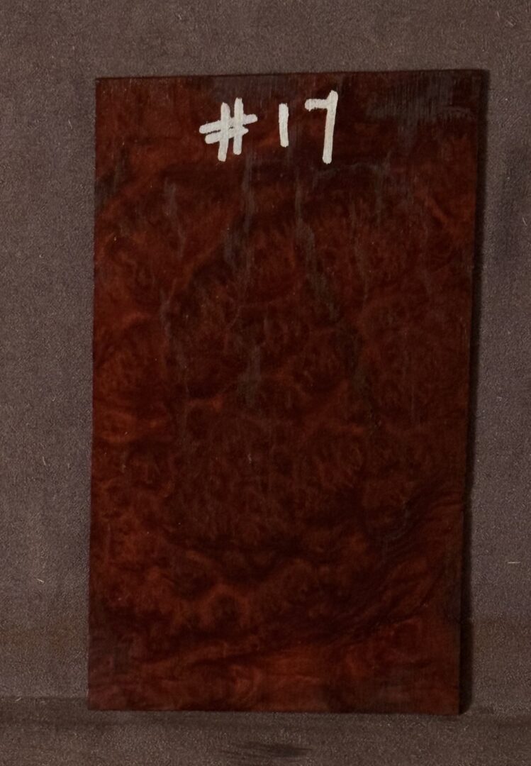 Acoustic or Electric Guitar Red Mallee Burl Headstock Veneer