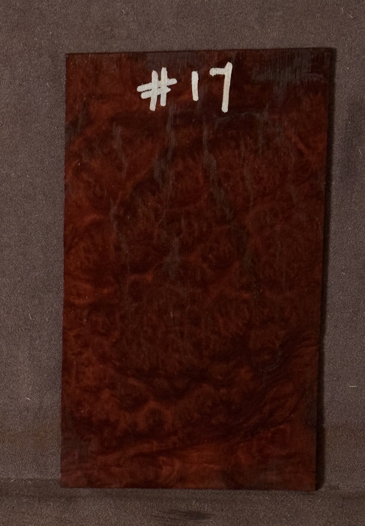 Acoustic or Electric Guitar Red Mallee Burl Headstock Veneer