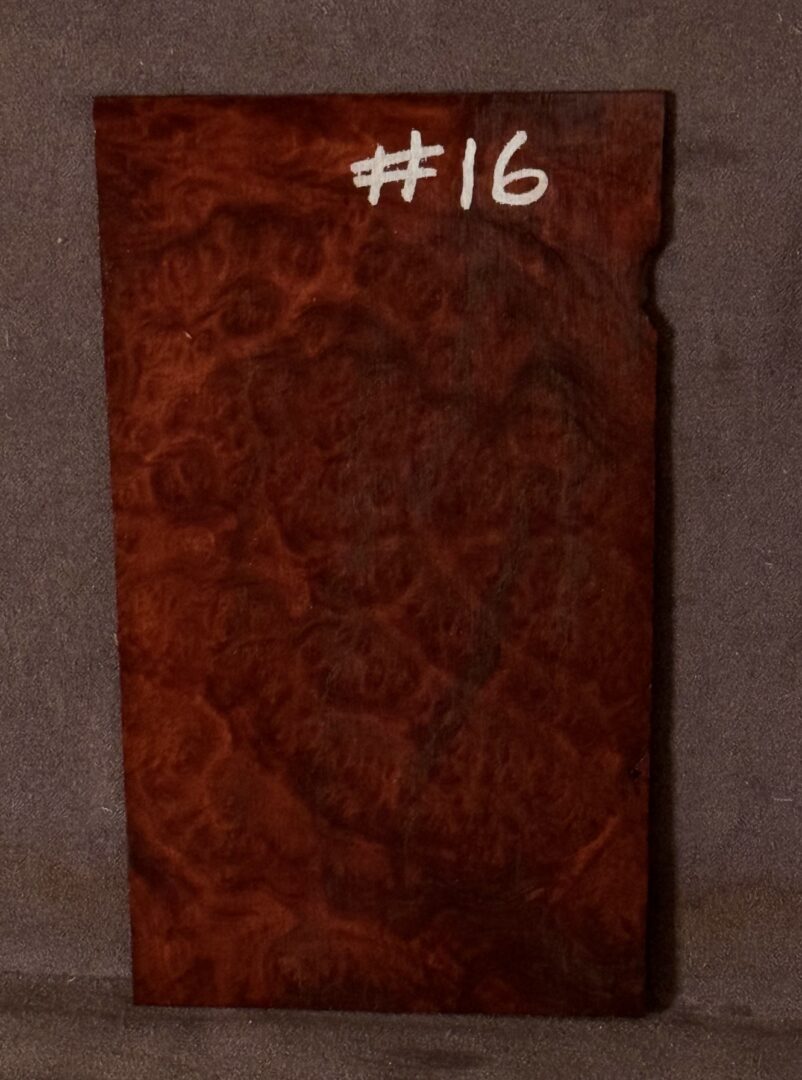 Acoustic or Electric Guitar Red Mallee Burl Headstock Veneer