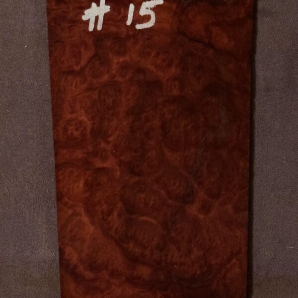 Acoustic or Electric Guitar Red Mallee Burl Headstock Veneer